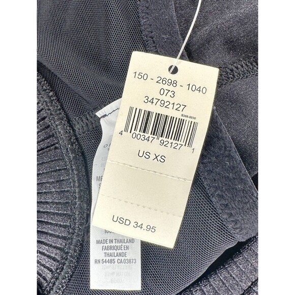 Offline by Aerie Ribbed Twist Front Medium Support Sports Bra Black Size S NWT!! - Picture 5 of 5